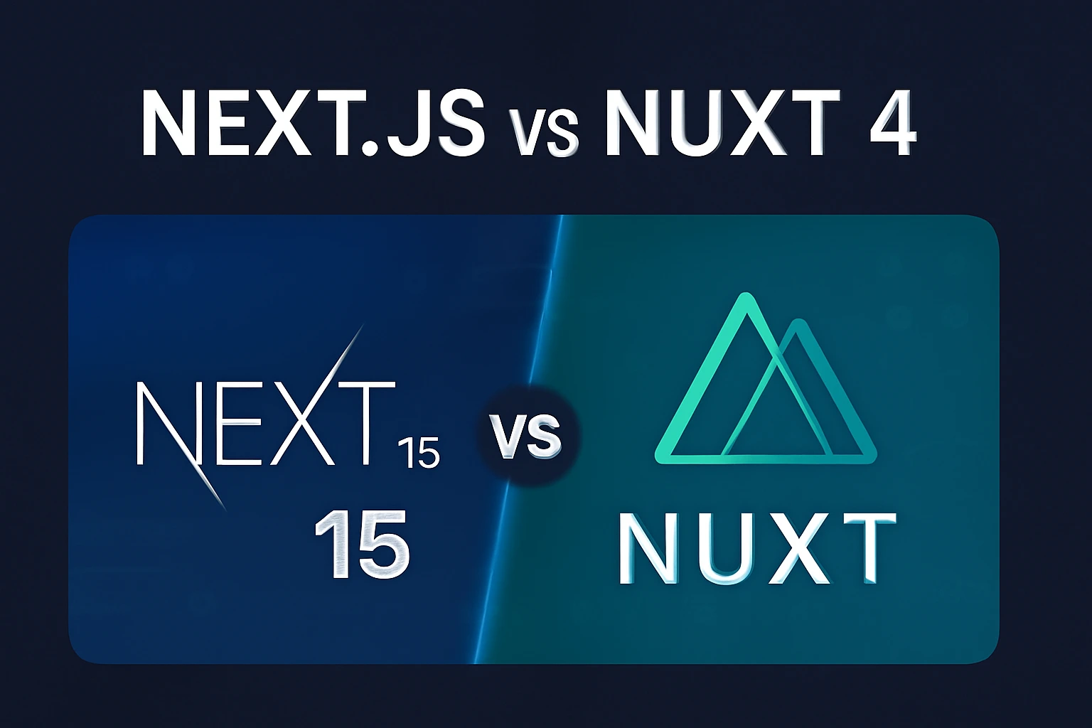 Perbandingan Next.js 15 vs Nuxt 4 - Framework Full-Stack Terbaik 2025