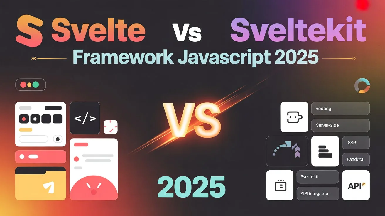 Svelte vs SvelteKit 2025 Framework JavaScript Cover